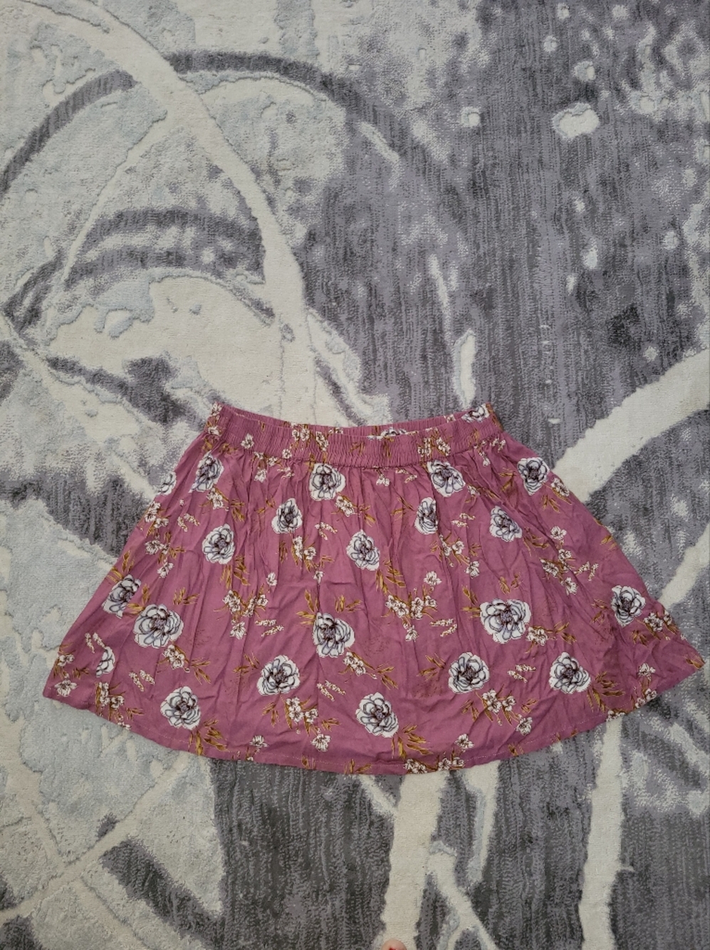 Twiik Women's Pink Floral Skort with Elastic Waist Size M